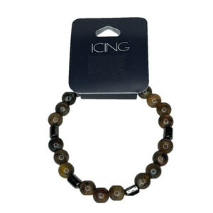 Icing Beaded Bracelet Brown